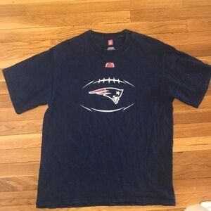 NFL Navy Blue Patriots Short Sleeve Tee